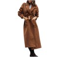 thumbnail image 2 of LOVZFMLL Vestes pour Femmes Mode Manteau Décontracté Bandage Manches Longues Coupe-Vent, 2 of 8