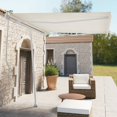 thumbnail image 1 of vidaXL Awning Post Set White 300x245 cm Iron, 1 of 5