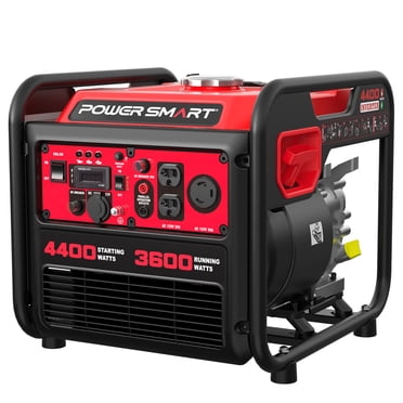 PowerSmart 4400-Watt Portable Generator, Gas Powered Open Frame Inverter Generator, EPA Compliant