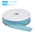 thumbnail image 2 of Unique Bargains Velvet Ribbon 1 1/2 Inch x 10 Yard Single Face Spool Silky DIY Crafts Gift Wrapping Bow Decoration Sky Blue, 2 of 5