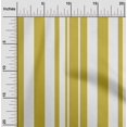 thumbnail image 2 of oneOone Georgette Viscose Olive Green Fabric Stripes Craft Projects Decor Fabric Printed By The Yard 42 Inch Wide, 2 of 4