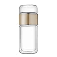 thumbnail image 1 of Bouteille en Verre Infuseur à Thé Isolée à Double Paroi / Filtre en Acier Inoxydable 304 / Verre Borosilicaté Résistant à la Chaleur et au Froid / Conception Étanche / Tasse d'Infusion Portable de 16 Oz pour Boissons Chaudes/froides, 1 of 2