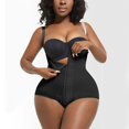 thumbnail image 1 of Jusqu'à 60 % de Rabais, Combinaison Gainante pour Femmes, Taille Cintrée, Coussinet de Poitrine, Sports de Mise en Forme, Matériau Confortable, Design Tendance, Entraînement, Amincissant, Gaine Tissu Respirant/nylon, Spandex, Noir, 1 of 9