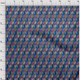 thumbnail image 4 of oneOone Cotton Flex Navy Blue Fabric Geometric Sewing Craft Projects Fabric Prints By Yard 40 Inch Wide, 4 of 4