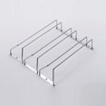 thumbnail image 4 of 1 Pcs 1-5 Rows Stainless Steel Wall Mount Stemware Wine Glass Hanging Rack Holder Shelf, 4 of 7