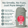 thumbnail image 2 of Pure Magic Diaper Pail, Patented Odor-Stop System, Use Any Garbage Bag, One Hand Free Lever, Lichen, 2 of 7
