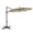 Beige, variant on Costway 10 FT Patio Cantilever Umbrella with 360° Rotation, Easy Tilt Adjustment, 8 Ribs Beige