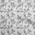 thumbnail image 1 of oneOone Viscose Chiffon Gray Fabric Floral Sewing Craft Projects Fabric Prints By Yard 42 Inch Wide, 1 of 4