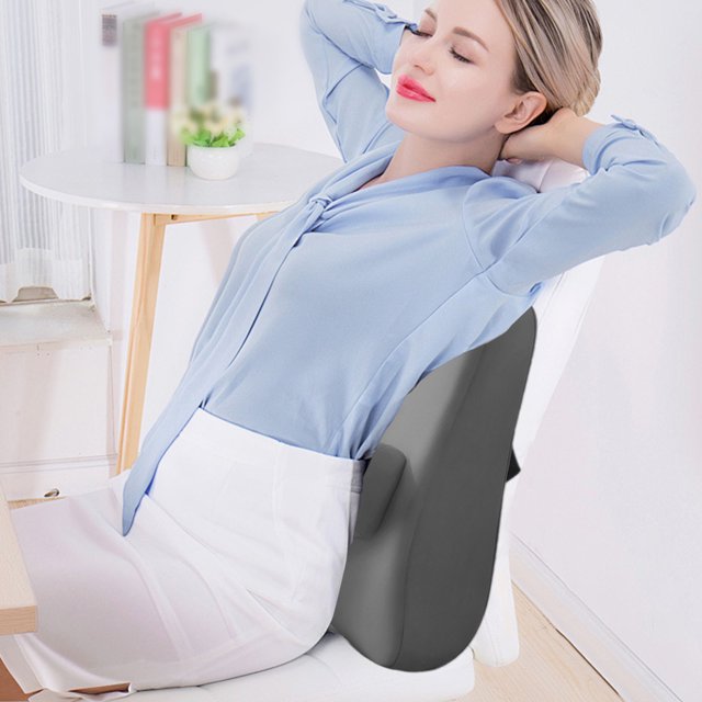 KER Ergonomic Lumbar Support Cushion For Chair Back Comfortable Seat Pillow For Long Sitting And Sleeping