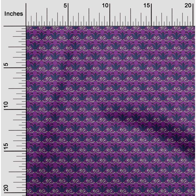 oneOone Silk Tabby Fabric Dot|Swirl & Floral Block Printed Craft Fabric BTY 42 Inch Wide