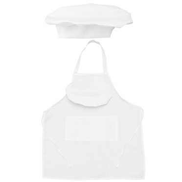 Ensemble de 4 Tabliers et Chapeaux de Chef Sans Manches Tablier de Cuisine Vêtements de Travail pour Adulte (2 Tabliers et 2 Chapeaux)