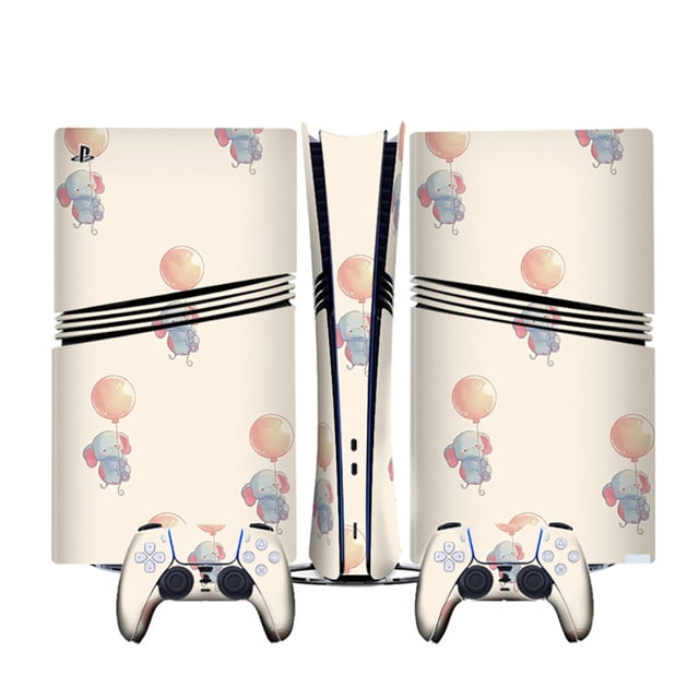 Compatible With PS5 Pro Consoles Cartoon Anime Stickers Set, Cute Custom Decals with Game Controller Skin