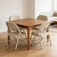 thumbnail image 2 of Folding Chairs 4 Pack,Portable Stackable Seat with Steel Frame and Soft PU Cushion(Beige), 2 of 8