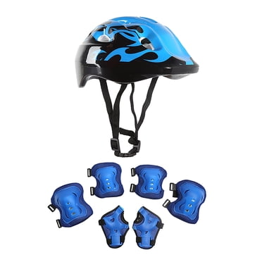 Kiplyki Wholesale 7Pcs/Set Children's Skating Protective Gear Children Kids Safety Helmet Knee