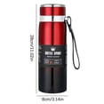 thumbnail image 3 of EGNMCR Winter Portable Rope Insulation Cup Stainless Steel Outdoor Vehicle Mounted Large Capacity Insulation Cup 800mL vacuum cup, 3 of 8