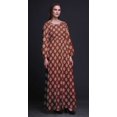 thumbnail image 4 of Bimba Robe Maxi en Georgette Mousse à Imprimé Floral en Blocs pour Femmes à Manches Longues avec Taille Élastique - Grande, 4 of 5