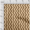 thumbnail image 2 of oneOone Georgette Viscose Tawny Brown Fabric Chevron Sewing Craft Projects Fabric Prints By Yard 42 Inch Wide, 2 of 5