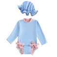 thumbnail image 3 of Baby Girl Swimwear Rash Guard Summer Long Sleeve Sun Protection Girls Bathing Suit Size 6-12 Months, 3 of 3