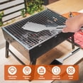thumbnail image 4 of CHUANK 2Pcs Grill Brush and Scraper Portable BBQ Grill Brush Cleaner with Handle Stainless Steel Barbecue Wire Brush Practical BBQ Brush Cleaner for Barbecue Grill Cleaning, 4 of 6
