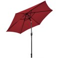 thumbnail image 4 of Gymax Parasol de Patio 10 Pi Parasol de Marché pour Table Cour Extérieur avec 6 Baleines Bourgogne, 4 of 7