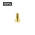 thumbnail image 3 of Unique Bargains Brass Hex Bolts, M4x8mm 10 Pack Fully Thread Grade 4.8 Machine Screws, 3 of 4