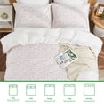 thumbnail image 3 of Gogreen Queen Duvet Cover Set, Soft & Breathable Microfiber 3 Pieces Queen Bedding Sets, Pattern Queen Comfy Duvet Cover Set, with Zipper Closure (Queen), 3 of 8