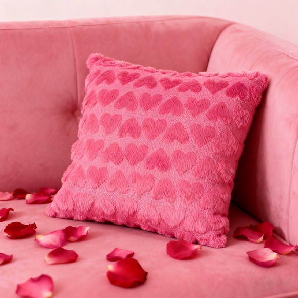 SouMaox Housses de Coussin Cœur de la Saint-Valentin Douces Artificielles Décoratives pour Canapé Salon Chambre