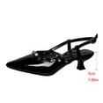 thumbnail image 4 of RXMEKW Pointed-Toe High Heels for Women with Ankle Strap and Low Block Heel, Patent Leather Dress Pumps for Work, Party, and Date Night in Extended Sizes, 4 of 9