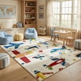 thumbnail image 1 of Rug Branch Kids Airplane Soft Playmat Indoor Area Rug, 1 of 8