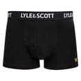 thumbnail image 2 of LYLE&SCOTT Men's Boxer Shorts, 3-Pack - Barclay Core Trunks, Stretch Cotton Black/Grey/White L (Large), 2 of 5