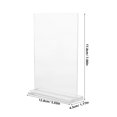 thumbnail image 2 of IDEANATEGRATE 6pcs Poster Stands For Display Transparent Acrylic Sign Holder For Business Cards, 2 of 8