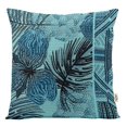 thumbnail image 1 of VargottamSquare Pillow Cover - Decorative Pillow Covers16x16 Inches,PrintedTeal BlueThemePillowcase, DecorativeSquareCushionCovers, 1 of 1