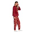 thumbnail image 4 of George Women's Plush Pajama 2-Piece Set, 4 of 6
