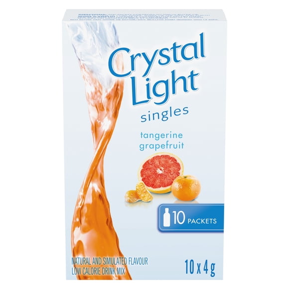 Crystal Light Singles, Tangerine Grapefruit, Powders