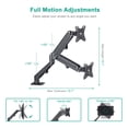 thumbnail image 2 of Uplite Single Desk Mount Full Motion with Gas Spring Swivel Stand Fully Adjustable Monitor Arm up to 27" Monitor, 2 of 6