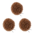 thumbnail image 1 of Baohd Effortless Afro Puff Drawstring Ponytail Bun Short Afro Kinky Puff Synthetic Brown 3Set, 1 of 6
