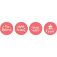 thumbnail image 2 of Darling Souvenir chocolate Candy Labels 190 Pcs Quinceanera Party Theme Stickers-Peach, 2 of 2