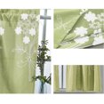 thumbnail image 3 of Lubelski Solid Color Flower Window Balcony Short Curtain Kitchen Valance Drape Home Decor Kitchen Curtain Coffee Short Curtain Door Decor, 3 of 3