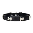 thumbnail image 1 of Maytalsory Comfortable Wear Cat Collar In Multiple Sizes With Stylish PU PU Cat Collar Dogs Collars black 2.5*50cm 1Set, 1 of 6