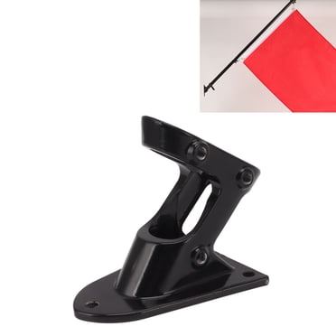 Flag Pole Holder Bracket, Flag Pole Holder Bracket Aluminum Alloy Double Hole Rustproof Thickening Heavy Duty Flag Holder For Outdoor