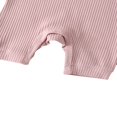 thumbnail image 4 of Baby Boys Girls Romper Ribbed Short Sleeve Knit Cotton One Piece Jumpsuit, 4 of 6