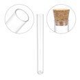 thumbnail image 3 of Unique Bargains 13x100mm Plastic Round Base Test Tubes with Cork Stoppers 50 Pack, 3 of 5