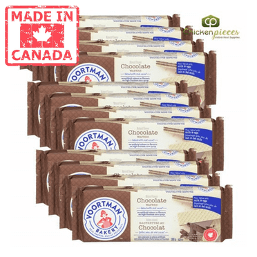 Voortman Cookie Wafer Chocolate 300G/10.58oz (12/Case) - Canadian Made