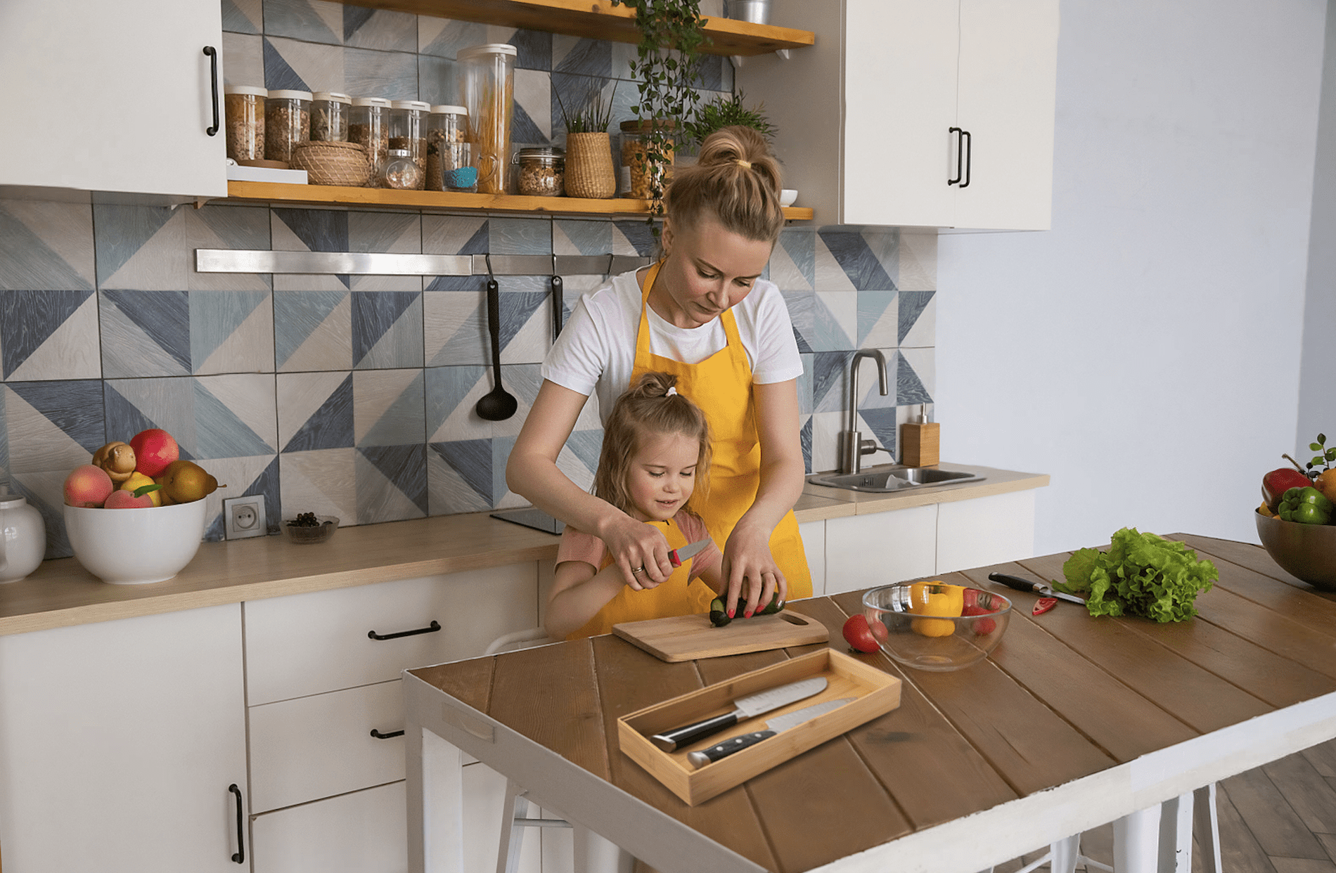 Better Homes & Gardens Organisateur de tiroir long en bambou, 15 IN W x 5.98 IN D x 1.97H, couleur bambou naturel