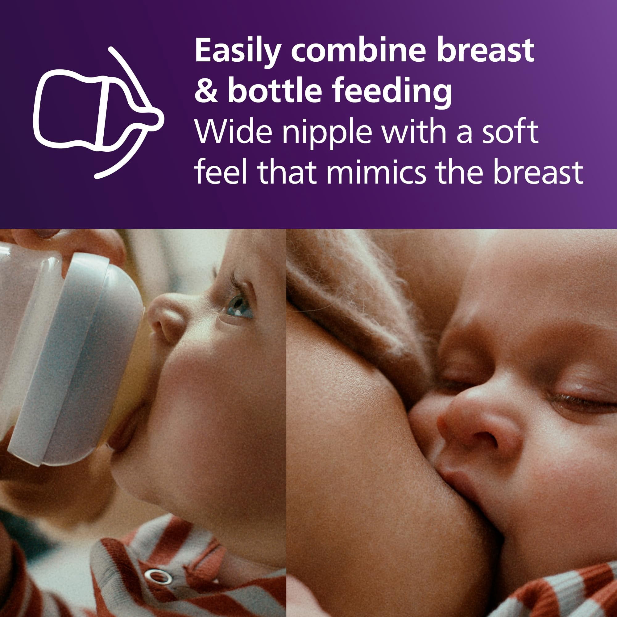 Philips Avent Natural Response Nipple Flow 2, 0M+, 2 pack, SCY962/02