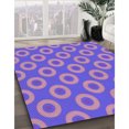 thumbnail image 3 of Ahgly Tapis Rectangulaire Lavable en Machine Orchidée Violet, 6 Pieds x 9 Pieds, 3 of 7