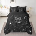 thumbnail image 2 of YST Ensemble de Literie Couette Cancer 7 Pcs Noir Blanc Constellations Lit en Sac, Format Double, 2 of 4