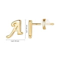thumbnail image 3 of XZNGL Gold 26 Alphabet Stud Earrings With Gold Plated Finish Womens Earrings, 3 of 9
