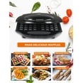 thumbnail image 4 of COMMERCIAL CHEF Waffle Maker, Nonstick Mini Waffle Maker, Easy-to-Clean Electric Waffle Iron for Breakfast Waffles with Cool Touch Housing & Power on Light Thermostat, 4 of 7