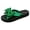 Green, variant on Women's Lightweight Bow Platform Flip Flops Non Slip Walking Tong Sandals Comfortable Slip On Beach Slide Shoes White Size 9